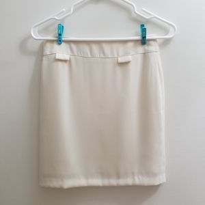 Yellowish white Pencil Skirt